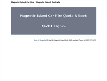 Tablet Screenshot of magneticislandcarhire.com